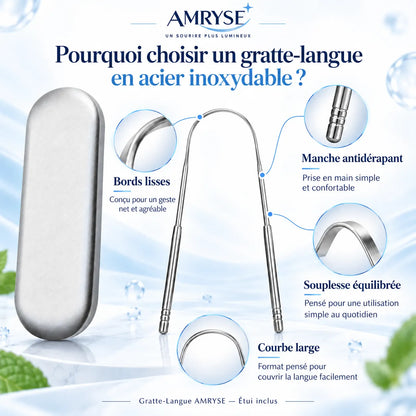 Gratte-Langue AMRYSE — Acier Inoxydable