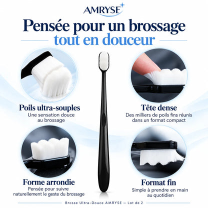Brosse Ultra-Douce AMRYSE — Lot de 2