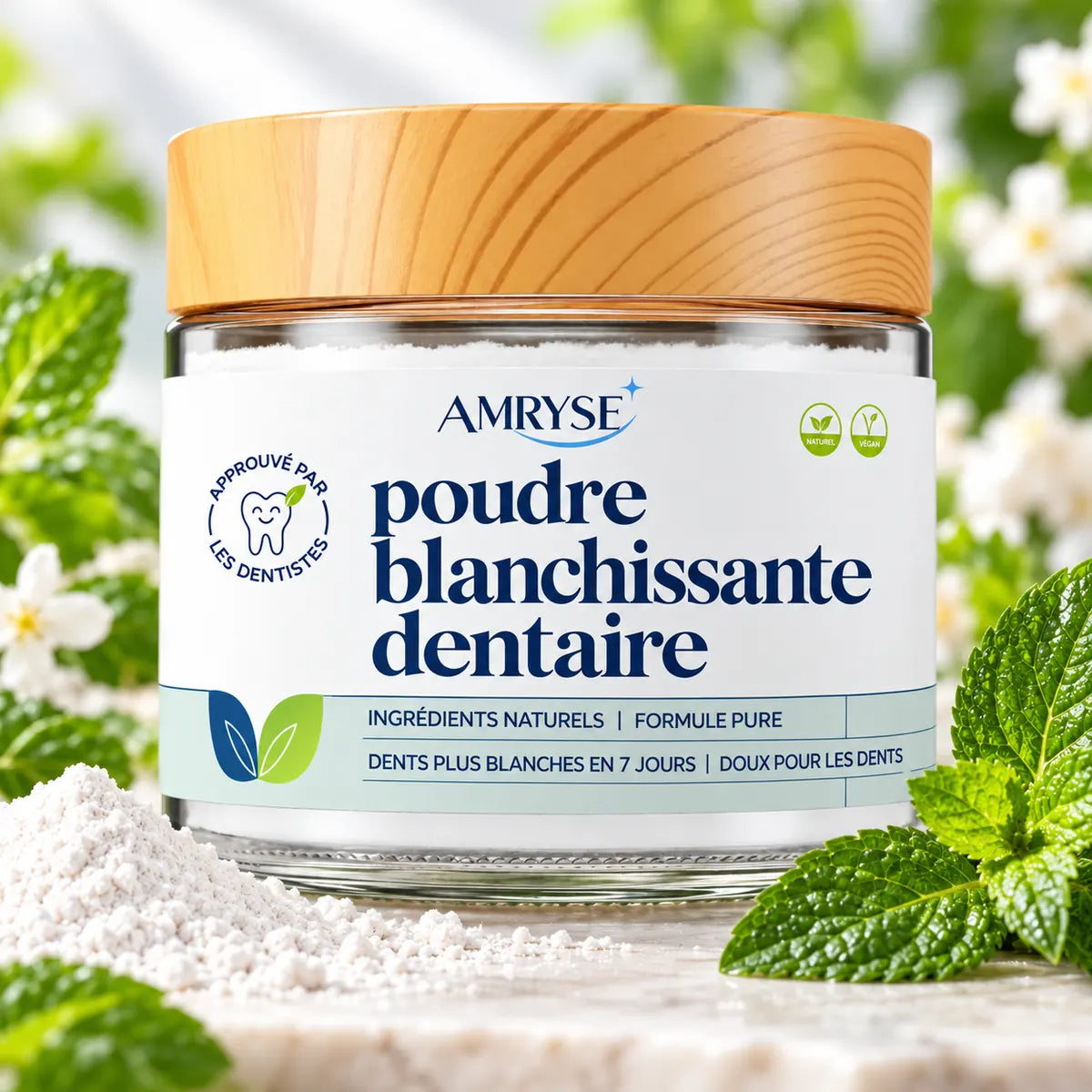 Poudre blanchissante dentaire AMRYSE
